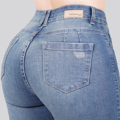 Jeans Skinny Tiro Alto 25278