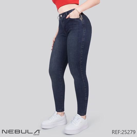 Jeans Skinny Tiro Alto 25279