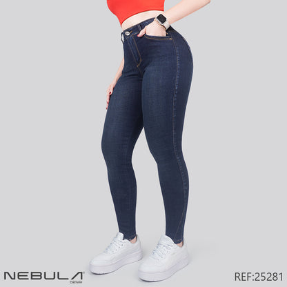 Jeans Skinny Tiro Alto 25281