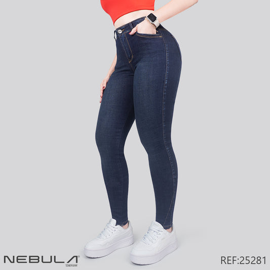 Jeans Skinny Tiro Alto 25281