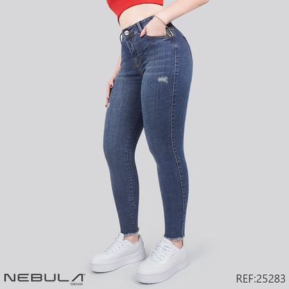 Jeans Skinny Tiro Alto 25283