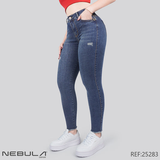 Jeans Skinny Tiro Alto 25283
