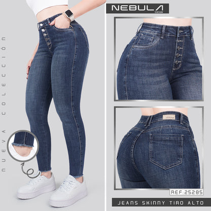 Jeans Skinny Tiro Alto 25285
