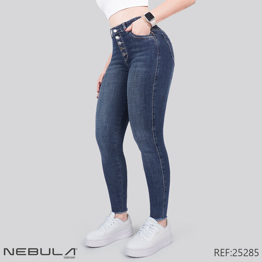 Jeans Skinny Tiro Alto 25285