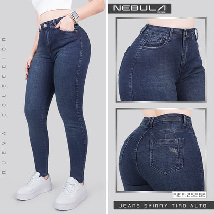 Jeans Skinny Tiro Alto 25286