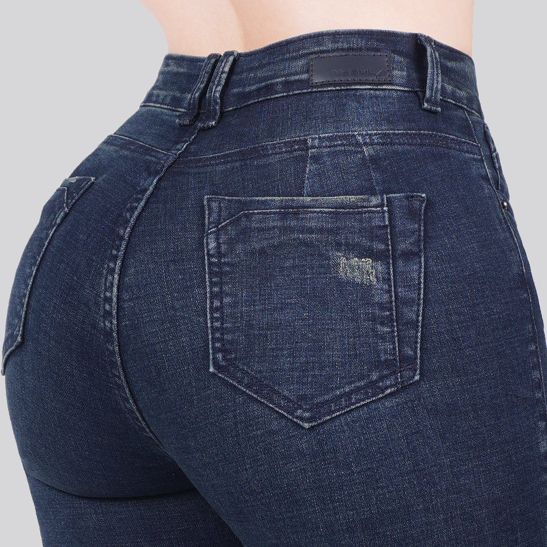 Jeans Skinny Tiro Alto 25286