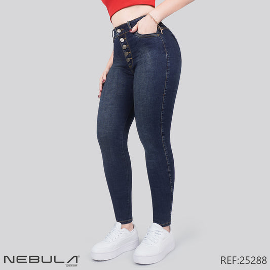 Jeans Skinny Tiro Alto 25288