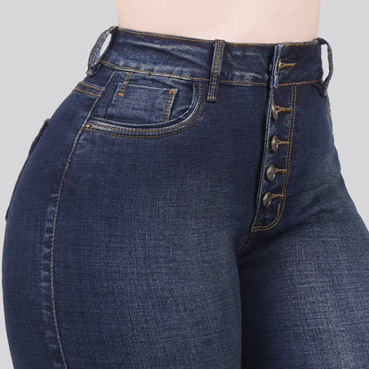 Jeans Skinny Tiro Alto 25288