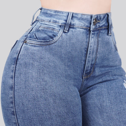 Jeans Skinny Tiro Alto 25290