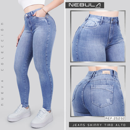 Jeans Skinny Tiro Alto 25292