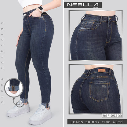 Jeans Skinny Tiro Alto 25293
