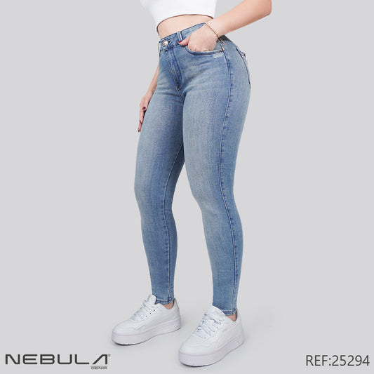 Jeans Skinny Tiro Alto 25294