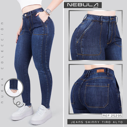Jeans Skinny Tiro Alto 25295