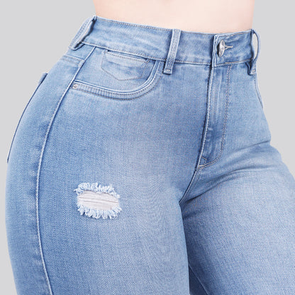Jeans Skinny Tiro Alto 25296