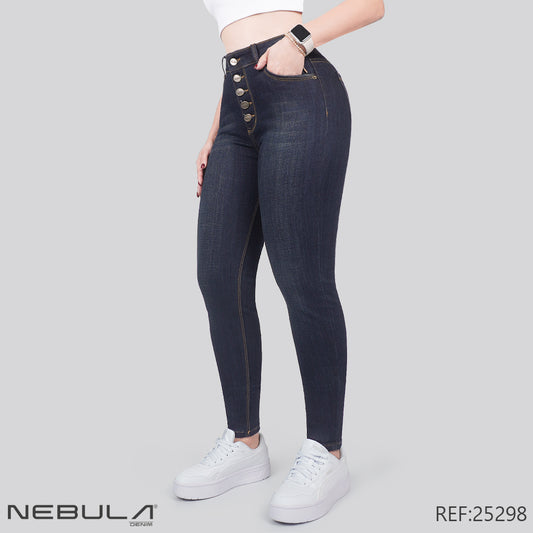 Jeans Skinny Tiro Alto 25298