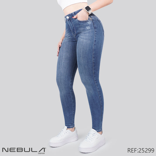 Jeans Skinny Tiro Alto 25299