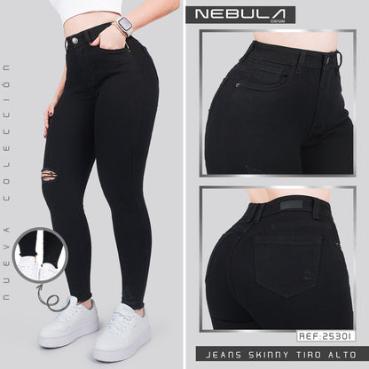 Jeans Skinny Tiro Alto 25301