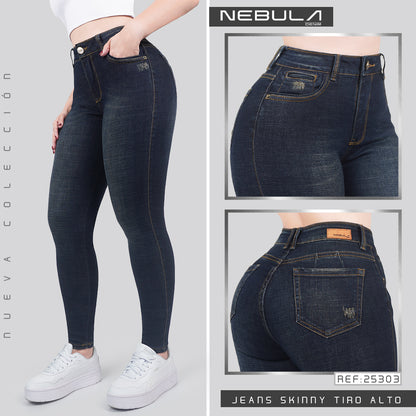 Jeans Skinny Tiro Alto 25303