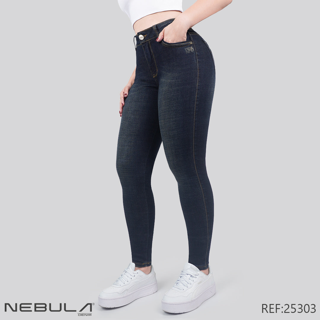 Jeans Skinny Tiro Alto 25303