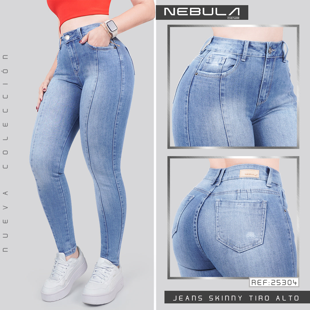 Jeans Skinny Tiro Alto 25304