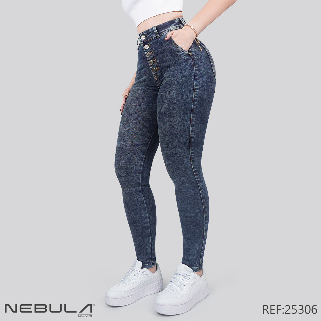 Jeans Skinny Tiro Alto 25306