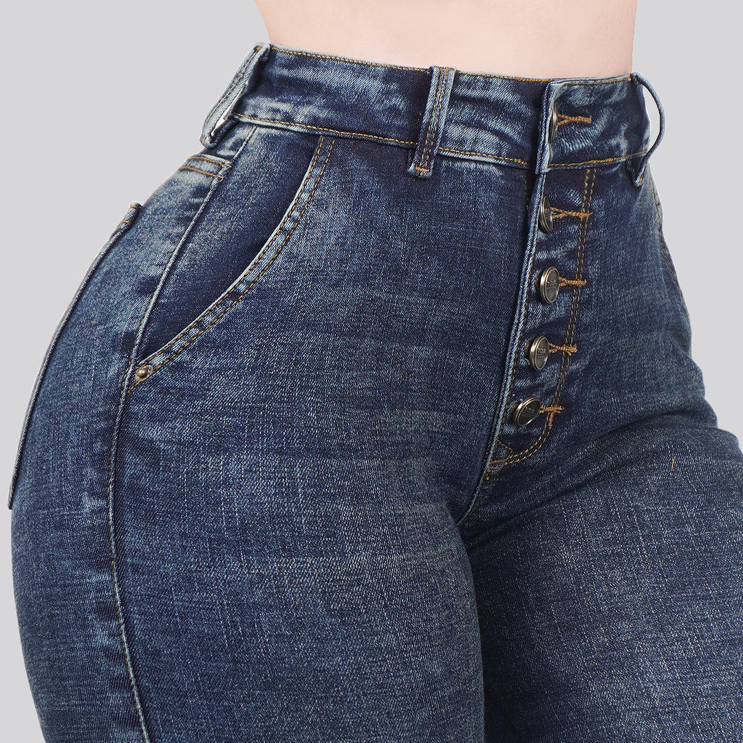 Jeans Skinny Tiro Alto 25306