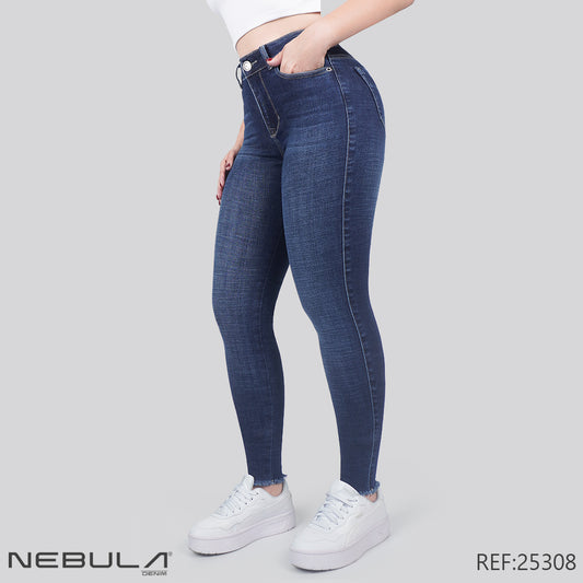 Jeans Skinny Tiro Alto 25308