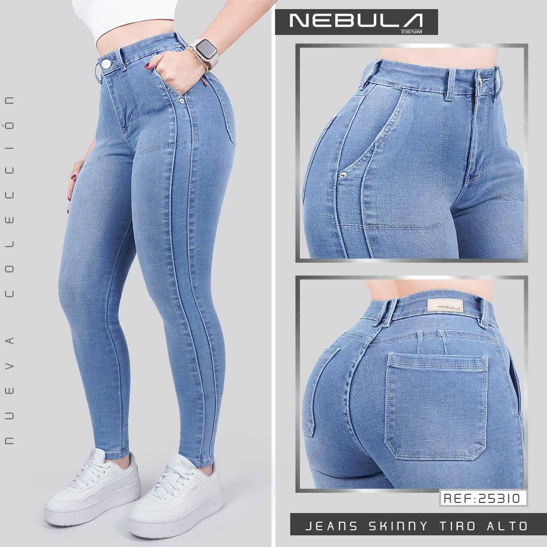 Jeans Skinny Tiro Alto 25310