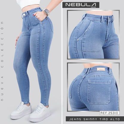 Jeans Skinny Tiro Alto 25310