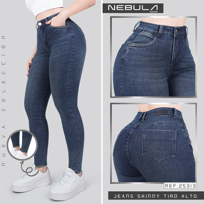 Jeans Skinny Tiro Alto 25313