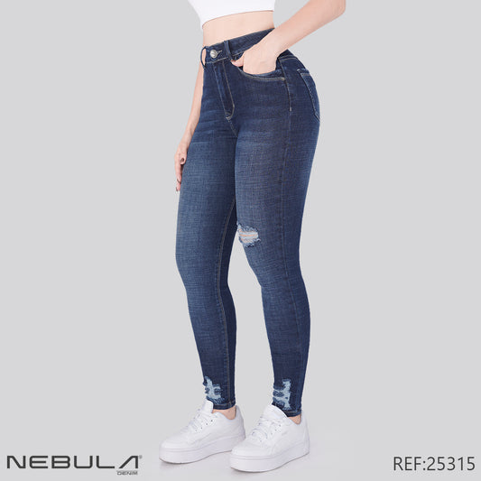 Jeans Skinny Tiro Alto 25315