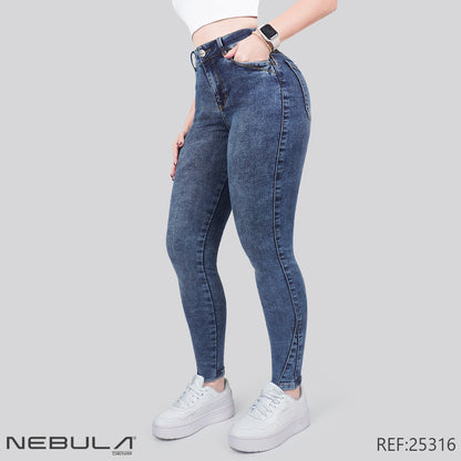 Jeans Skinny Tiro Alto 25316