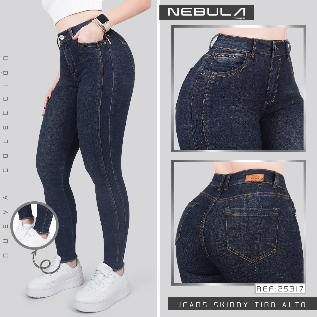 Jeans Skinny Tiro Alto 25317
