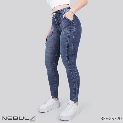 Jeans Skinny Tiro Alto 25320
