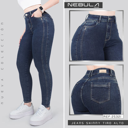 Jeans Skinny Tiro Alto 25321