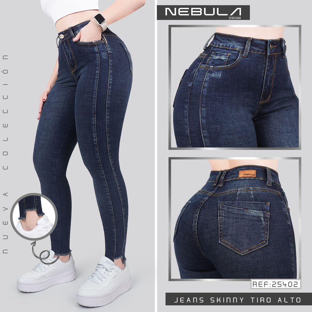 Jeans Skinny Tiro Alto 25402