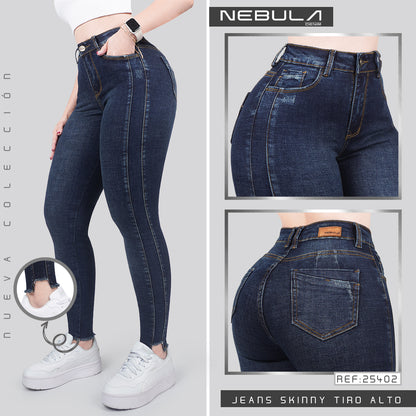 Jeans Skinny Tiro Alto 25402