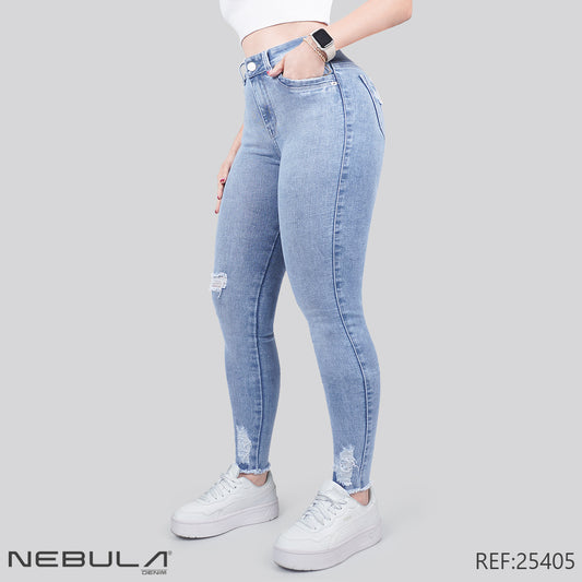 Jeans Skinny Tiro Alto 25405