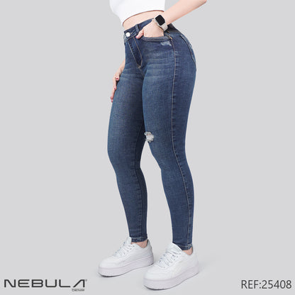 Jeans Skinny Tiro Alto 25408