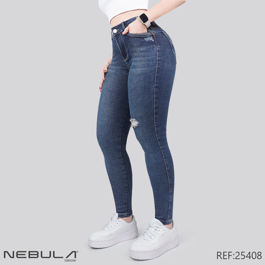 Jeans Skinny Tiro Alto 25408