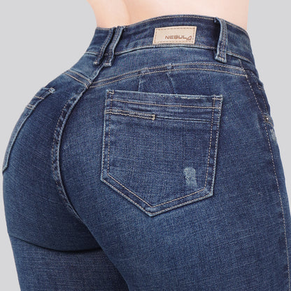 Jeans Skinny Tiro Alto 25408