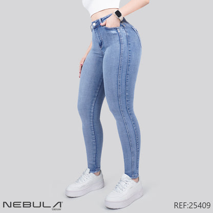 Jeans Skinny Tiro Alto 25409
