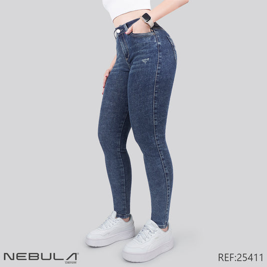 Jeans Skinny Tiro Alto 25411