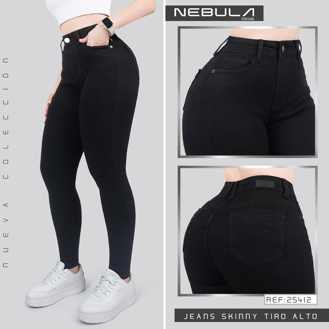 Jeans Skinny Tiro Alto 25412