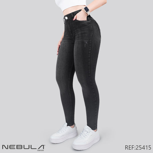 Jeans Skinny Tiro Alto 25415