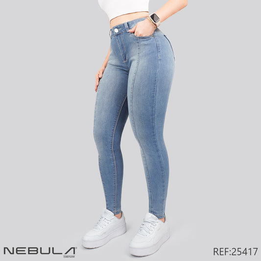 Jeans Skinny Tiro Alto 25417