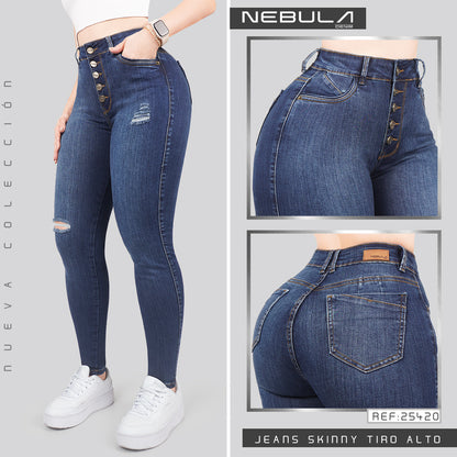 Jeans Skinny Tiro Alto 25420