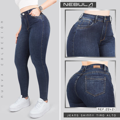 Jeans Skinny Tiro Alto 25421
