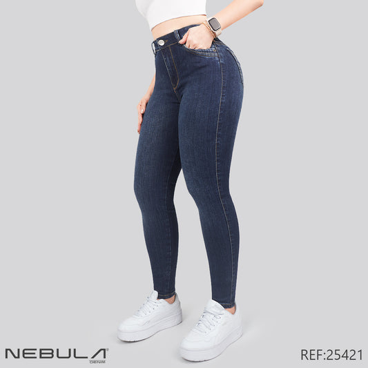 Jeans Skinny Tiro Alto 25421