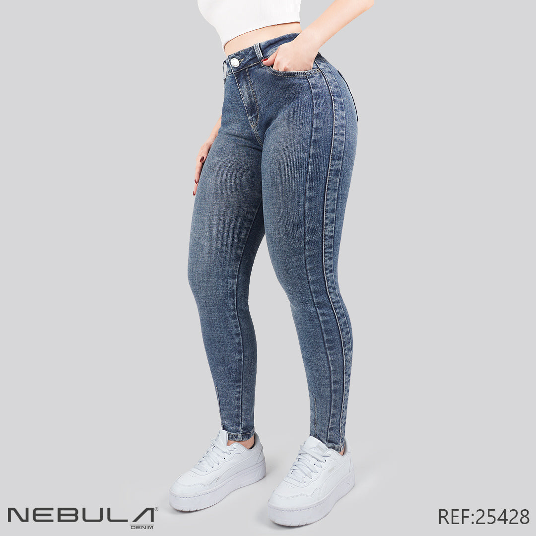 Jeans Skinny Tiro Alto 25428